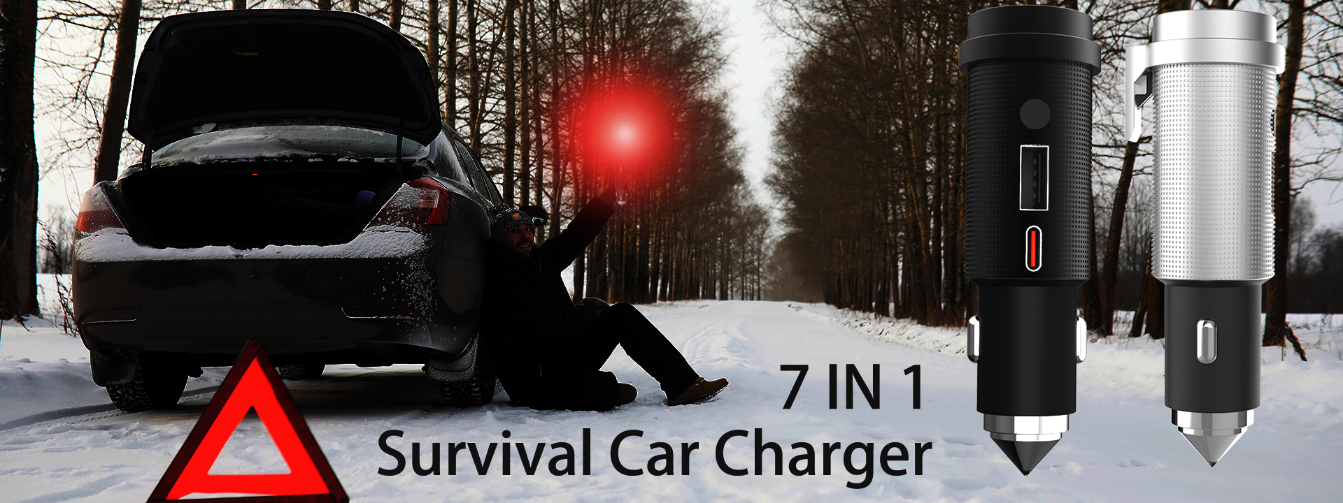 7 IN 1 Survival Car Charger