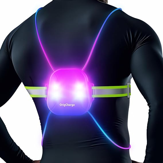 Glowing RGB Vest with Chest Light
